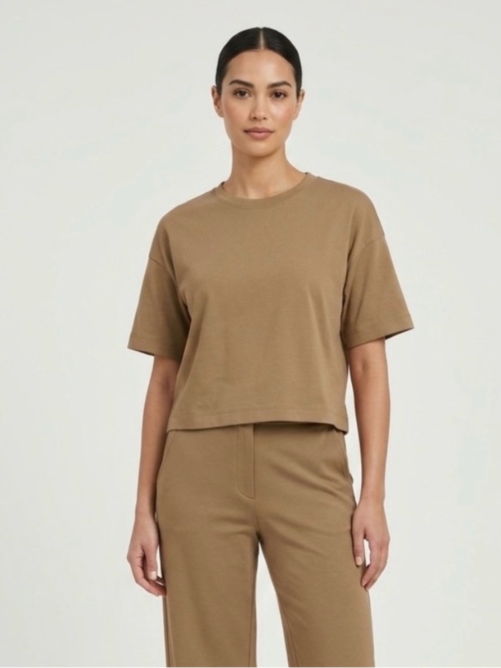 SPANX Crop Boxy Tee - Short Sleeve Crewneck